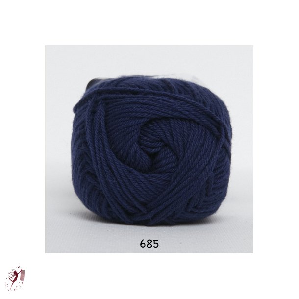 Cotton nr. 8 - 685 Mrke bl