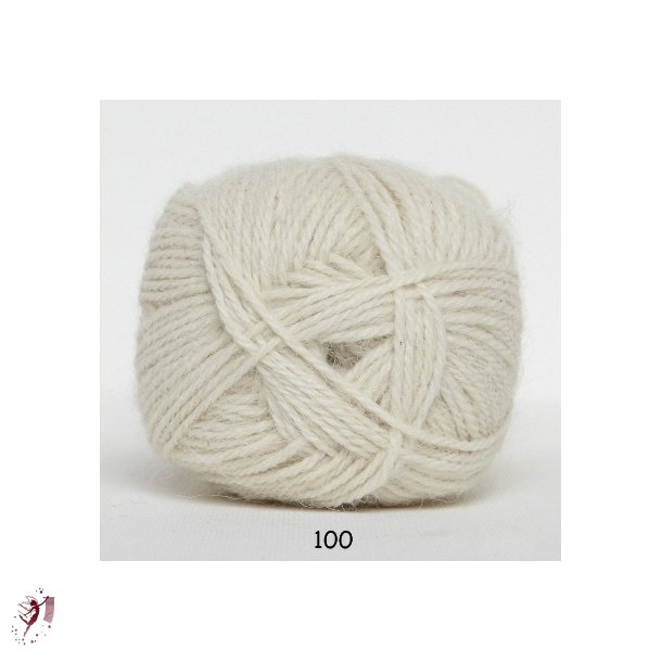 Hjerte Alpaca 100 rhvid