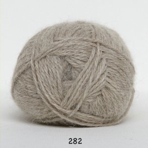 Hjerte Alpaca 282 beige meleret