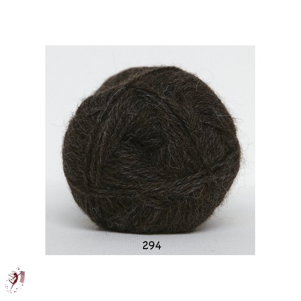Hjerte Alpaca 294 brun meleret