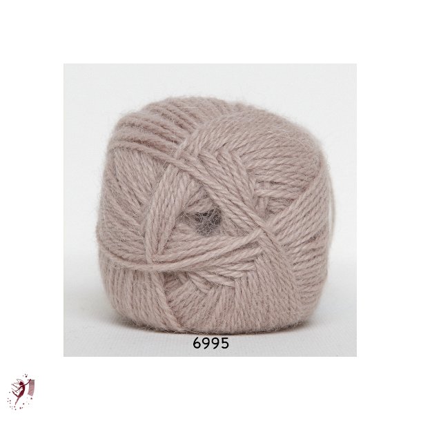 Hjerte Alpaca 6995 pudder rosa