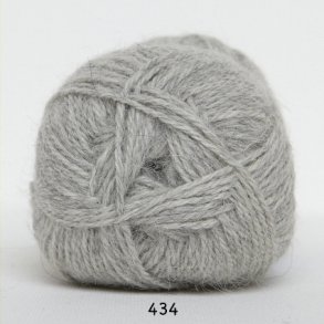 Hjerte Alpaca 434 lys gr meleret