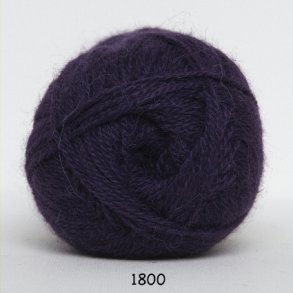 Hjerte Alpaca 1800 mrk lilla
