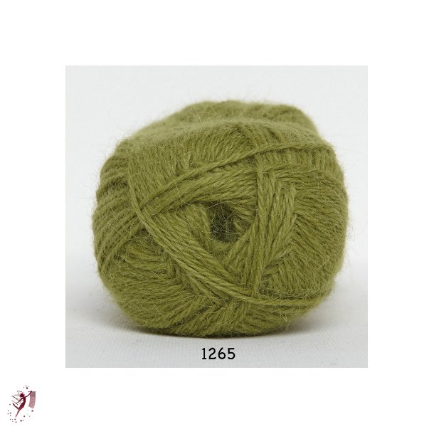 Hjerte Alpaca 1265 oliven grn