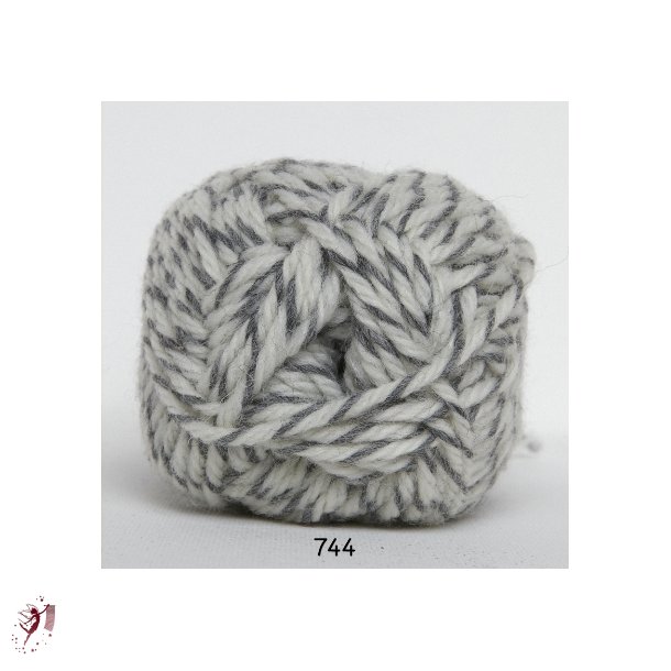 Ragg Strmpegarn 744 Rhvid/gr