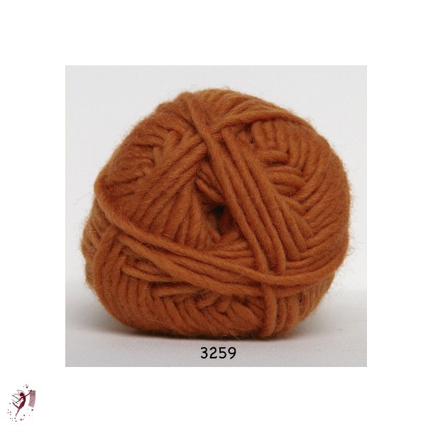 Natur Uld 3259 orange