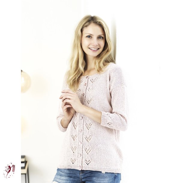 Novara opskrift 3502 Lsthngende cardigan