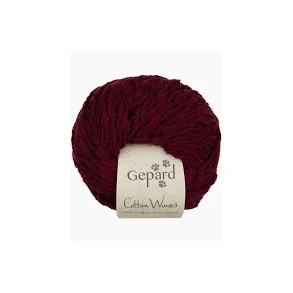 Cotton Waves farve 472 Bordeaux