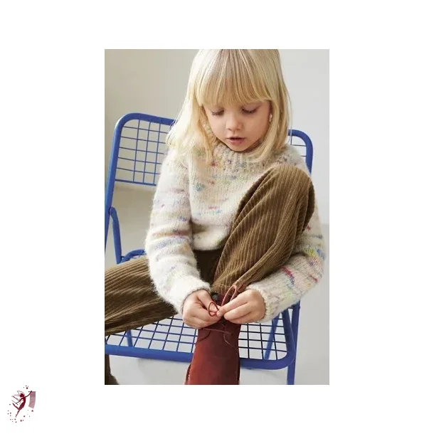 Debutant Sweater strikke kit i Poppy  1010 Tutti frutti strrelse 2 r
