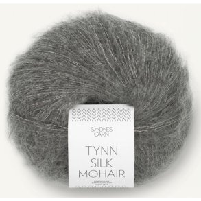 Tynn Silk Mohair 1053 M�rk gr� meleret