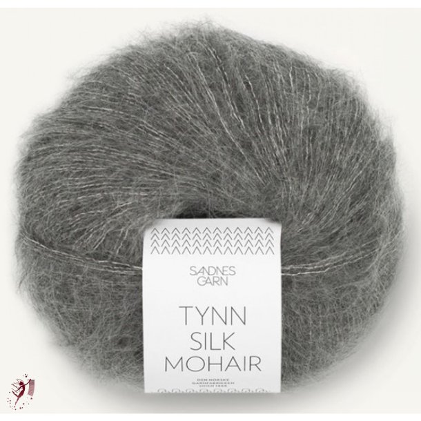 Tynn Silk Mohair 1053 Mrk gr meleret